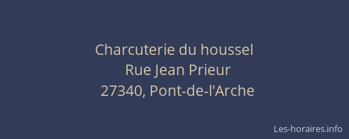 Charcuterie du houssel