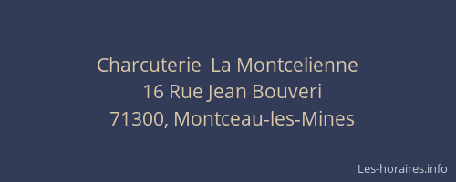 Charcuterie  La Montcelienne
