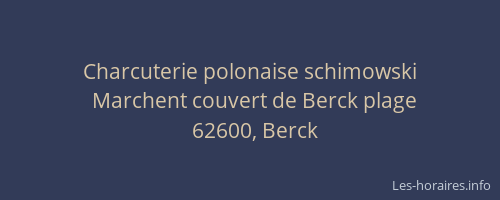 Charcuterie polonaise schimowski