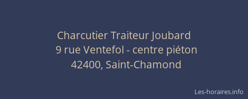Charcutier Traiteur Joubard