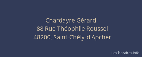 Chardayre Gérard