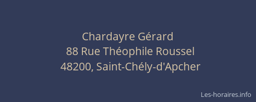 Chardayre G&eacute;rard