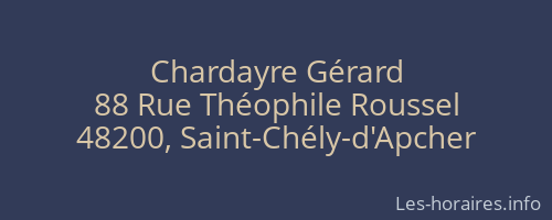 Chardayre Gérard