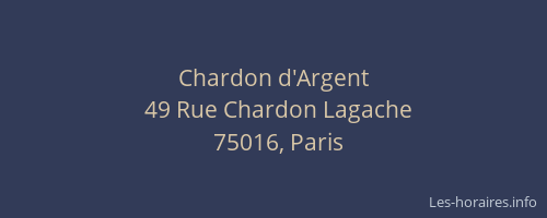 Chardon d'Argent