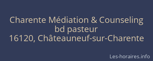 Charente Médiation & Counseling