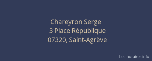 Chareyron Serge