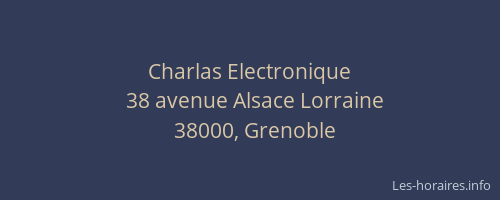 Charlas Electronique