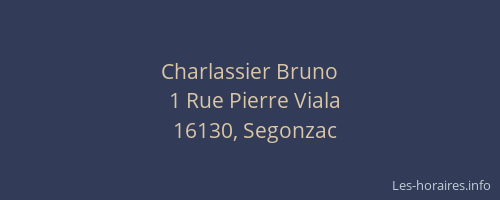 Charlassier Bruno