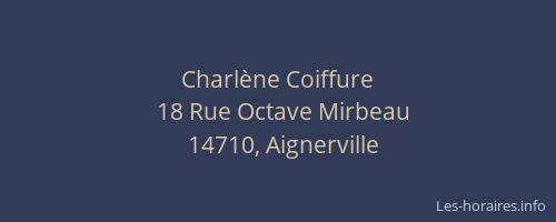 Charlène Coiffure