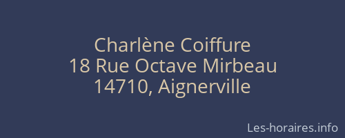 Charl&egrave;ne Coiffure