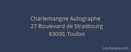 Charlemangne Autographe