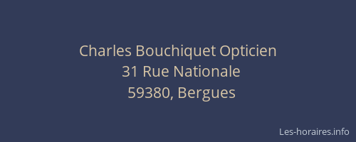 Charles Bouchiquet Opticien