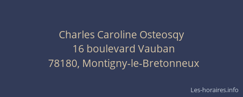 Charles Caroline Osteosqy
