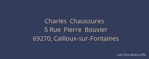 Charles  Chaussures
