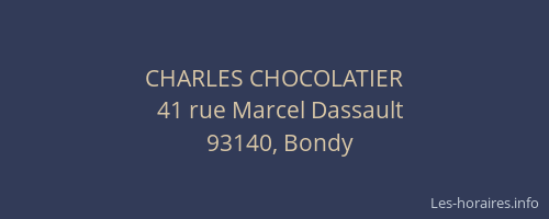CHARLES CHOCOLATIER