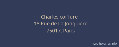 Charles coiffure