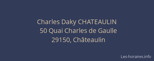 Charles Daky CHATEAULIN