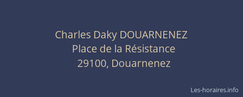 Charles Daky DOUARNENEZ