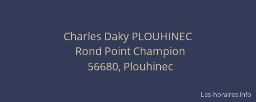 Charles Daky PLOUHINEC