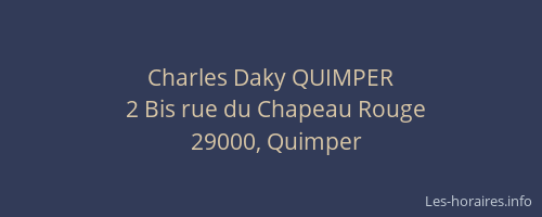 Charles Daky QUIMPER