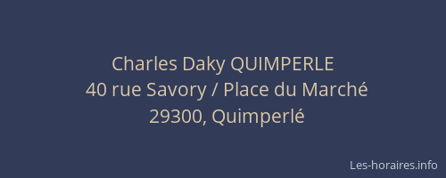 Charles Daky QUIMPERLE