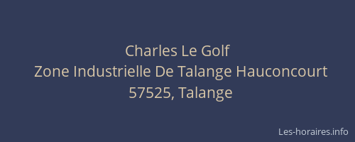 Charles Le Golf