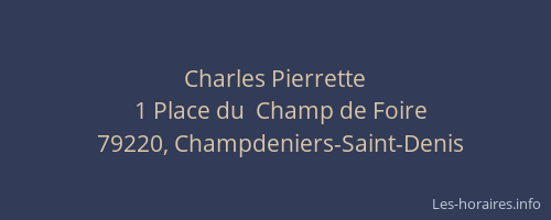 Charles Pierrette