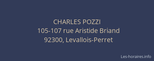 CHARLES POZZI