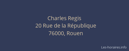 Charles Regis