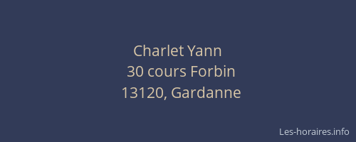 Charlet Yann