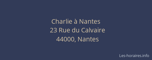 Charlie à Nantes