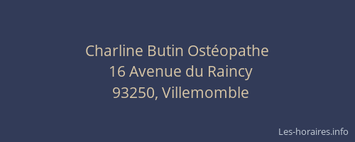 Charline Butin Ostéopathe