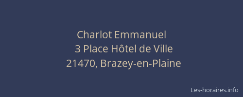 Charlot Emmanuel