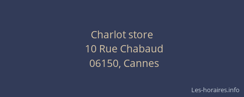 Charlot store