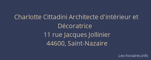 Charlotte Cittadini Architecte d'intérieur et Décoratrice