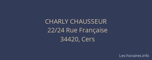 CHARLY CHAUSSEUR