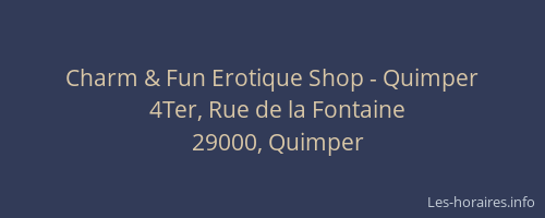 Charm & Fun Erotique Shop - Quimper