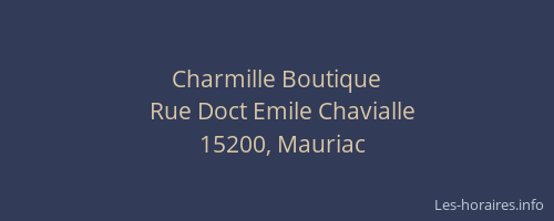 Charmille Boutique