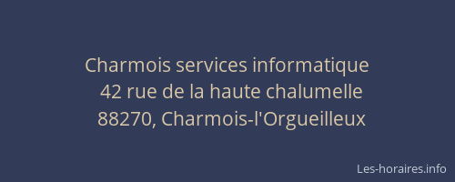 Charmois services informatique