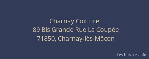 Charnay Coiffure