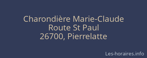 Charondière Marie-Claude