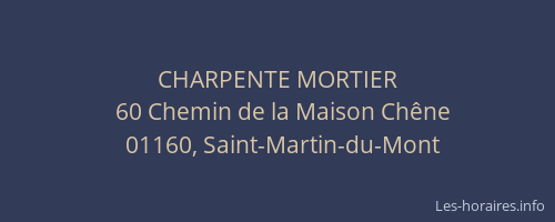 CHARPENTE MORTIER