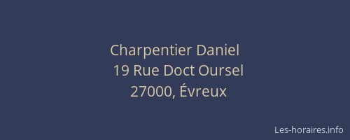 Charpentier Daniel