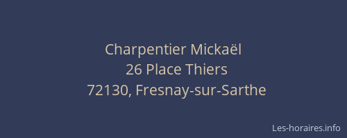 Charpentier Micka&euml;l