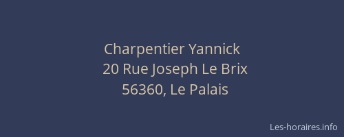 Charpentier Yannick