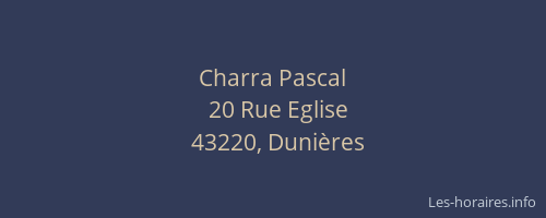 Charra Pascal