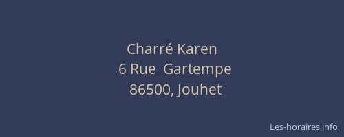 Charr&eacute; Karen