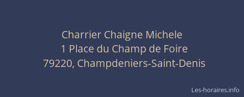 Charrier Chaigne Michele
