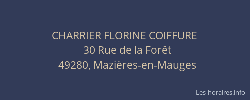 CHARRIER FLORINE COIFFURE