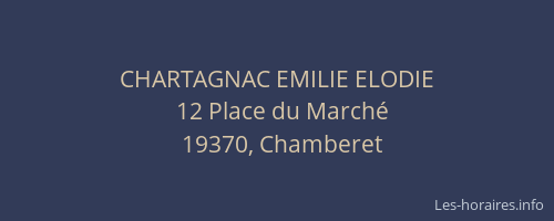 CHARTAGNAC EMILIE ELODIE